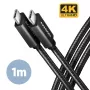 Cabo Axagon BUCM32-CM10AB SPEED+ USB-C USB 20Gbps/100W 1 m