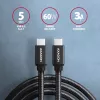 Cabo Axagon BUCM3-CM20AB SPEED USB-C <> USB-C 3.2 Gen 1 2 m