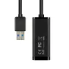 Adaptador Ethernet Gigabit Axagon ADE-SR USB-A, com fios, USB, Ethernet, 1000 Mbit/s, preto