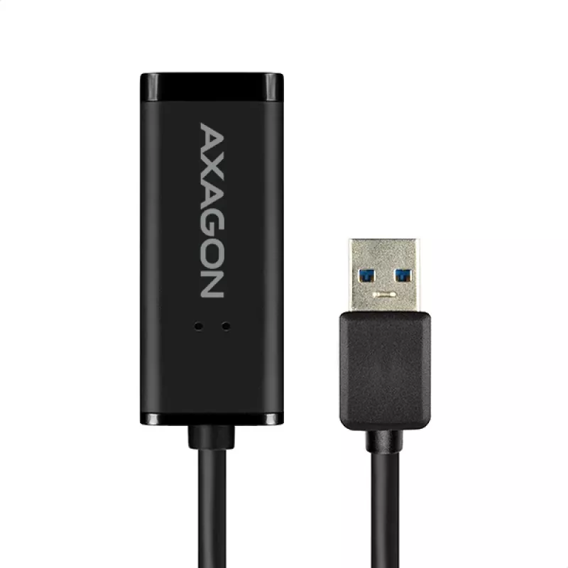 Adaptador Ethernet Gigabit Axagon ADE-SR USB-A, com fios, USB, Ethernet, 1000 Mbit/s, preto