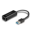 Adaptador Ethernet Gigabit Axagon ADE-SR USB-A, com fios, USB, Ethernet, 1000 Mbit/s, preto