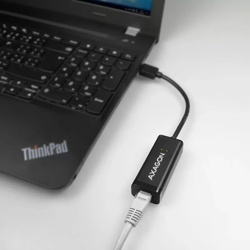 Adaptador Ethernet Gigabit Axagon ADE-SR USB-A, com fios, USB, Ethernet, 1000 Mbit/s, preto