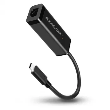 Adaptador Ethernet Gigabit Axagon ADE-SRC USB-C, com fios, USB Type-C, Ethernet, 1000 Mbit/s, preto