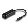 Adaptador Ethernet Gigabit Axagon ADE-SRC USB-C, com fios, USB Type-C, Ethernet, 1000 Mbit/s, preto