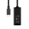 Adaptador Ethernet Gigabit Axagon ADE-SRC USB-C, com fios, USB Type-C, Ethernet, 1000 Mbit/s, preto