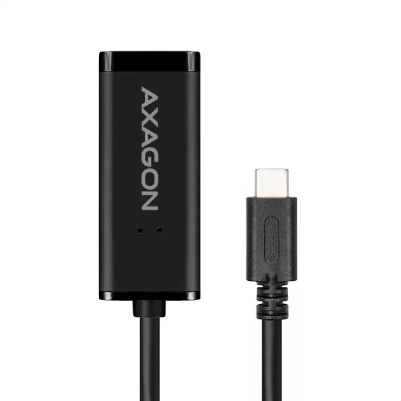 Adaptador Ethernet Gigabit Axagon ADE-SRC USB-C, com fios, USB Type-C, Ethernet, 1000 Mbit/s, preto