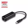 Adaptador Ethernet Gigabit Axagon ADE-SRC USB-C, com fios, USB Type-C, Ethernet, 1000 Mbit/s, preto