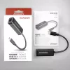 Adaptador Ethernet Gigabit Axagon ADE-SRC USB-C, com fios, USB Type-C, Ethernet, 1000 Mbit/s, preto