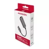 Adaptador USB 3.2 Gen 1 Type-A para Gigabit Ethernet AXAGON ADE-TR — 10/100/1000 Mbps, metal titânio cinzento, 5000 Mbit/s