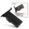 Axagon PCEM2-DC PCIe x4 - adaptador para slot M.2 NVMe M-Key + SATA B-Key com dissipador, SP & LP