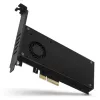 Axagon PCEM2-DC PCIe x4 - adaptador para slot M.2 NVMe M-Key + SATA B-Key com dissipador, SP & LP