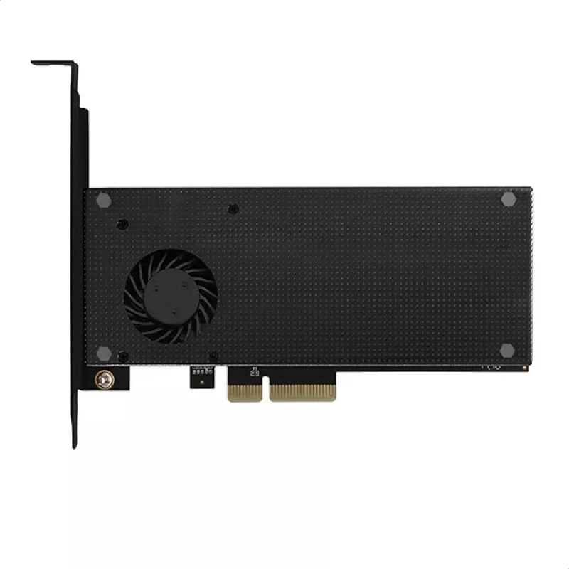 Axagon PCEM2-DC PCIe x4 - adaptador para slot M.2 NVMe M-Key + SATA B-Key com dissipador, SP & LP