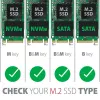 Axagon PCEM2-DC PCIe x4 - adaptador para slot M.2 NVMe M-Key + SATA B-Key com dissipador, SP & LP