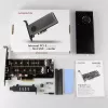 Axagon PCEM2-DC PCIe x4 - adaptador para slot M.2 NVMe M-Key + SATA B-Key com dissipador, SP & LP