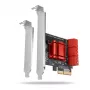 Placa de interface AXAGON PCES-SA6 — PCIe para SATA (ASM1166), 6 Gbit/s, full-height/low-profile, interna