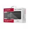 Carregador de parede GaN Axagon ACU-DPQ65 65W, 3 portas (USB-A + duplo USB-C), PD3.0/QC4+/PPS/Apple