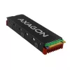 Dissipador passivo de alumínio Axagon CRL-M2 para todas as SSD M.2, tamanho 2280, 12 mm de altura.