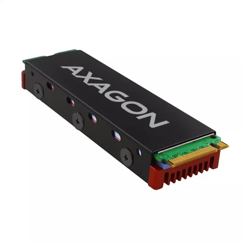 Dissipador passivo de alumínio Axagon CRL-M2 para todas as SSD M.2, tamanho 2280, 12 mm de altura.