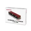 Dissipador passivo de alumínio Axagon CRL-M2 para todas as SSD M.2, tamanho 2280, 12 mm de altura.