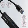 Hub multiporta Axagon HMA-GL3A USB 3.0 Type-A Gbit-LAN 3x USB-A microSD com fio USB 3.2 Gen 1 (3.1 Gen 1) Type-A preto
