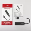 Hub multiporta Axagon HMA-GL3A USB 3.0 Type-A Gbit-LAN 3x USB-A microSD com fio USB 3.2 Gen 1 (3.1 Gen 1) Type-A preto