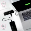 Hub Axagon HMC-6GL USB 3.2 Gen 1, 3x USB-A, HDMI 4K/30Hz, RJ-45, PD 100W, cabo USB-C de 20 cm
