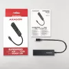 Hub USB-C Axagon HMC-GL3A 3x USB-A Gbit-LAN preto