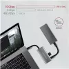 AXAGON HMC-4G2, hub USB-C 3.2 Gen 2 10 Gb/s, portas 2x USB-A + 2x USB-C, cabo USB-C 13cm