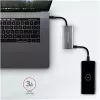 AXAGON HMC-4G2, hub USB-C 3.2 Gen 2 10 Gb/s, portas 2x USB-A + 2x USB-C, cabo USB-C 13cm