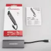 Axagon HMC-5G2 SPEEDSTER hub USB-C 5 em 1, 2x USB-A, 2x USB-C, HDMI, PD 60 W
