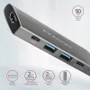 Axagon HMC-5G2 SPEEDSTER hub USB-C 5 em 1, 2x USB-A, 2x USB-C, HDMI, PD 60 W