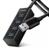 Axagon HUE-M1AL mini-hub 4x USB 3.2 Gen 1, metal, cabo USB-A de 1,2 m