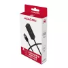 Axagon HUE-M1AL mini-hub 4x USB 3.2 Gen 1, metal, cabo USB-A de 1,2 m