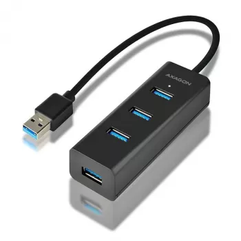 Axagon HUE-S2B hub de carregamento 4x USB 3.0, alimentação via Micro-USB