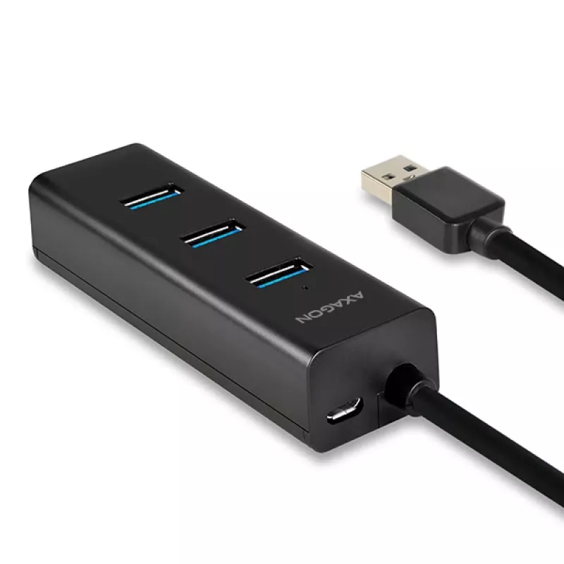 Axagon HUE-S2B hub de carregamento 4x USB 3.0, alimentação via Micro-USB