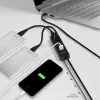 Axagon HUE-S2BL hub de carregamento 4x USB 3.0 com cabo de 1,2 m, alimentação via Micro-USB