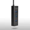 Axagon HUE-S2BL hub de carregamento 4x USB 3.0 com cabo de 1,2 m, alimentação via Micro-USB
