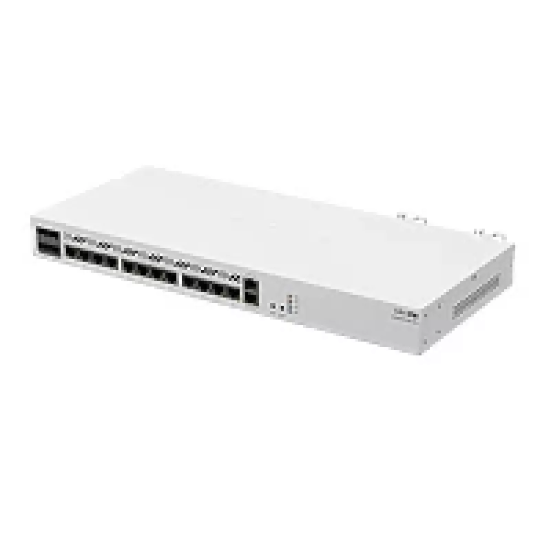Router com fio MikroTik CCR2116-12G-4S+ — 13x Gigabit RJ-45, 4x SFP+, 2000 MHz, DDR4, branco