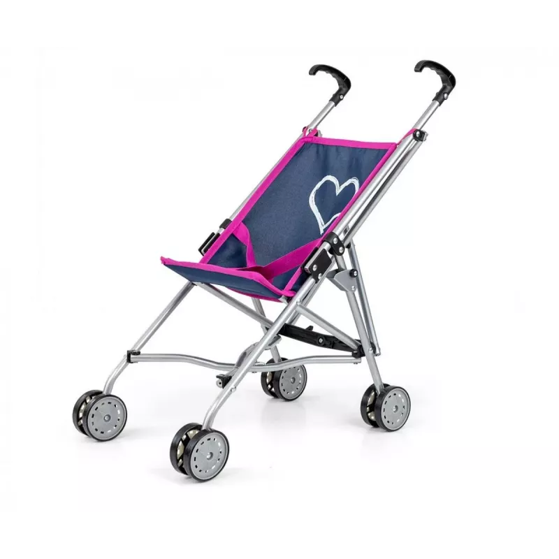 Carrinho de bonecas milly mally Julia Prestige Navy construção leve