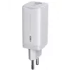 Carregador móvel IBOX ILUC65W, 65W, 2x USB-C + 1x USB-A, branco, cabo de 1,5 m