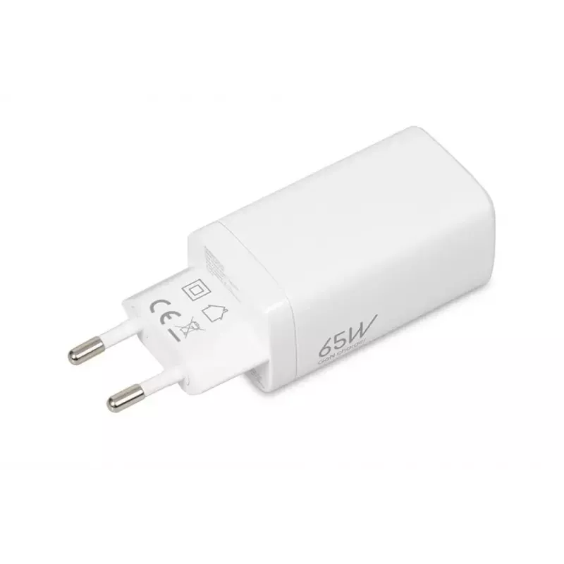 Carregador móvel IBOX ILUC65W, 65W, 2x USB-C + 1x USB-A, branco, cabo de 1,5 m