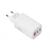 Carregador móvel IBOX ILUC65W, 65W, 2x USB-C + 1x USB-A, branco, cabo de 1,5 m