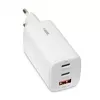 Carregador móvel IBOX ILUC65W, 65W, 2x USB-C + 1x USB-A, branco, cabo de 1,5 m