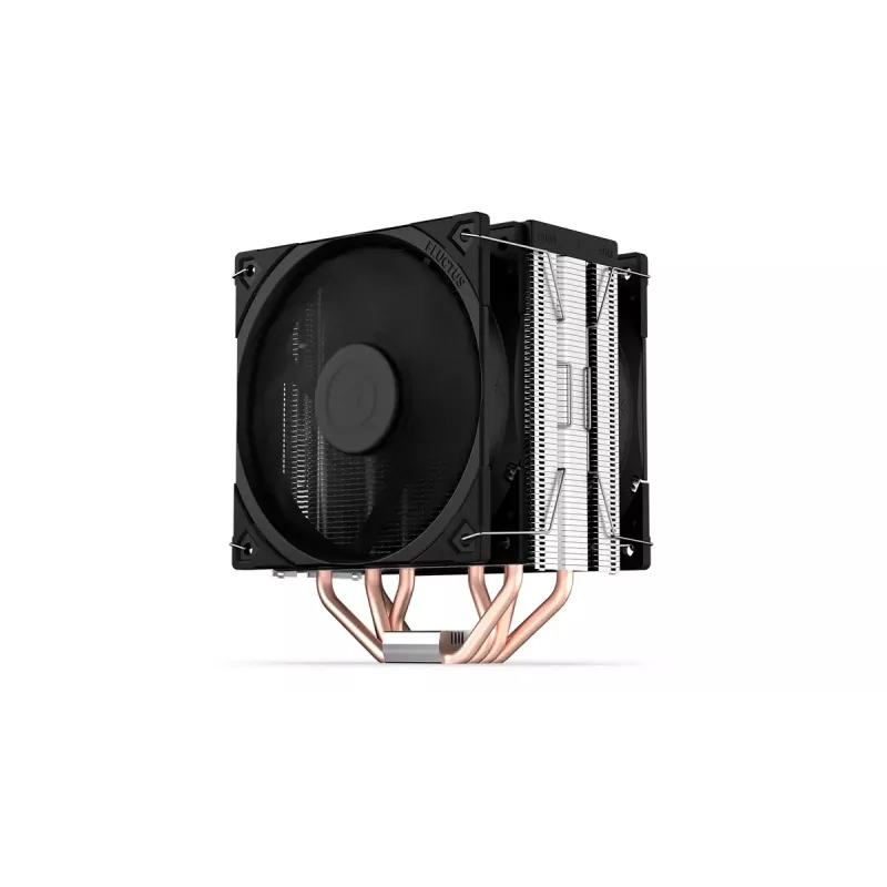 Refrigerador de ar ENDORFY Fera 5 Dual Fan — 2 ventoinhas PWM de 120 mm, 4 heatpipes, TDP 220 W, compatível com LGA 2011 e vários sockets, preto