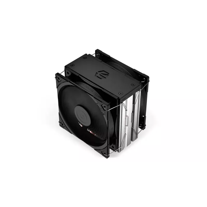 Refrigerador de ar ENDORFY Fera 5 Dual Fan — 2 ventoinhas PWM de 120 mm, 4 heatpipes, TDP 220 W, compatível com LGA 2011 e vários sockets, preto