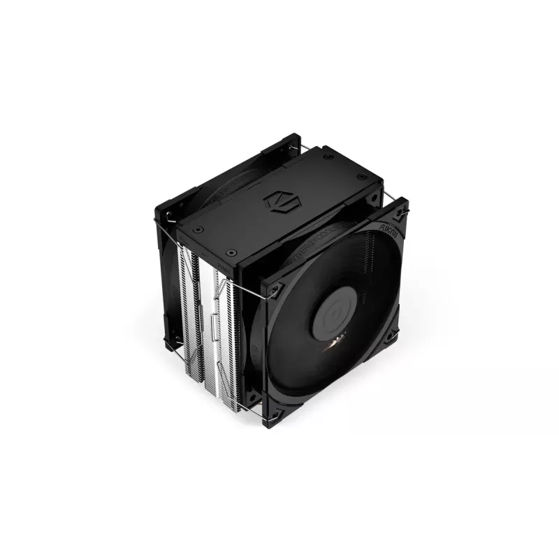 Refrigerador de ar ENDORFY Fera 5 Dual Fan — 2 ventoinhas PWM de 120 mm, 4 heatpipes, TDP 220 W, compatível com LGA 2011 e vários sockets, preto
