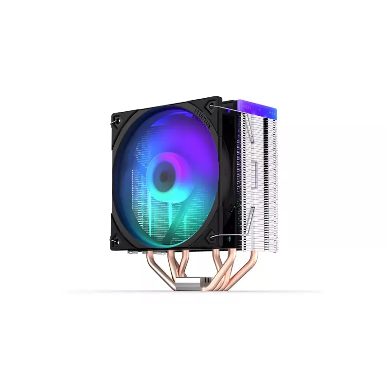 ENDORFY Fera 5 ARGB EY3A007 cooler de ar para CPU, ventoinha Fluctus PWM ARGB de 120 mm, 4 heat pipes, altura 155 mm, preto