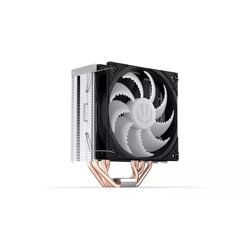 ENDORFY Fera 5 ARGB EY3A007 cooler de ar para CPU, ventoinha Fluctus PWM ARGB de 120 mm, 4 heat pipes, altura 155 mm, preto