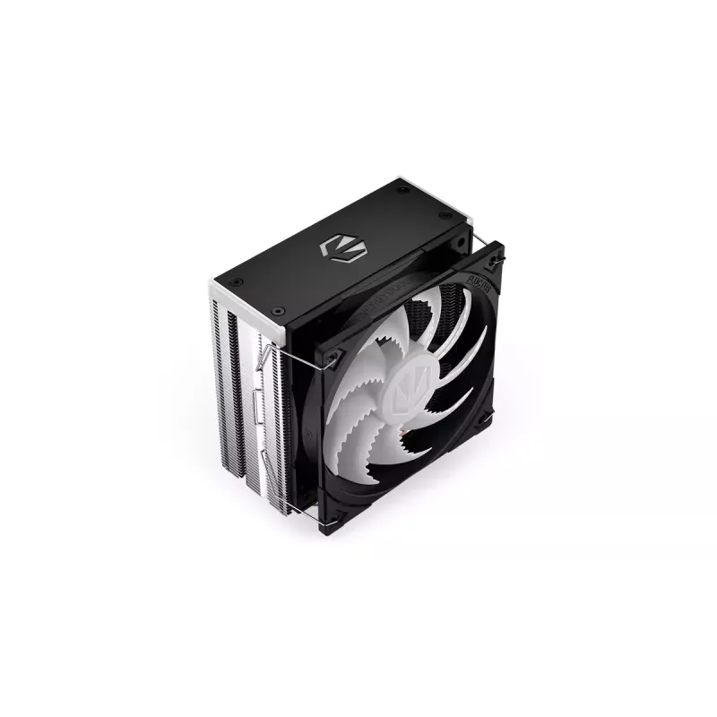 ENDORFY Fera 5 ARGB EY3A007 cooler de ar para CPU, ventoinha Fluctus PWM ARGB de 120 mm, 4 heat pipes, altura 155 mm, preto
