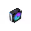 ENDORFY Fera 5 ARGB EY3A007 cooler de ar para CPU, ventoinha Fluctus PWM ARGB de 120 mm, 4 heat pipes, altura 155 mm, preto